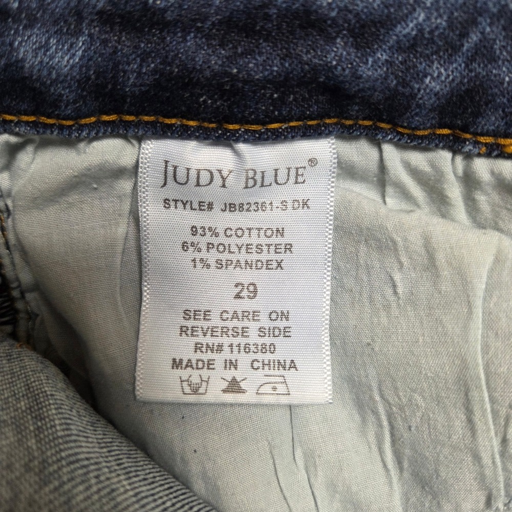 Judy Blue Collins Mid Rise Classic Bootcut Jeans Womens 29 Super Stretch - Picture 9 of 10